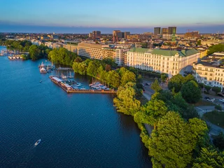 Hotel Atlantic Kempinski, Alster - Hamburg, Deutschland (Aerial) © Lars Meinel