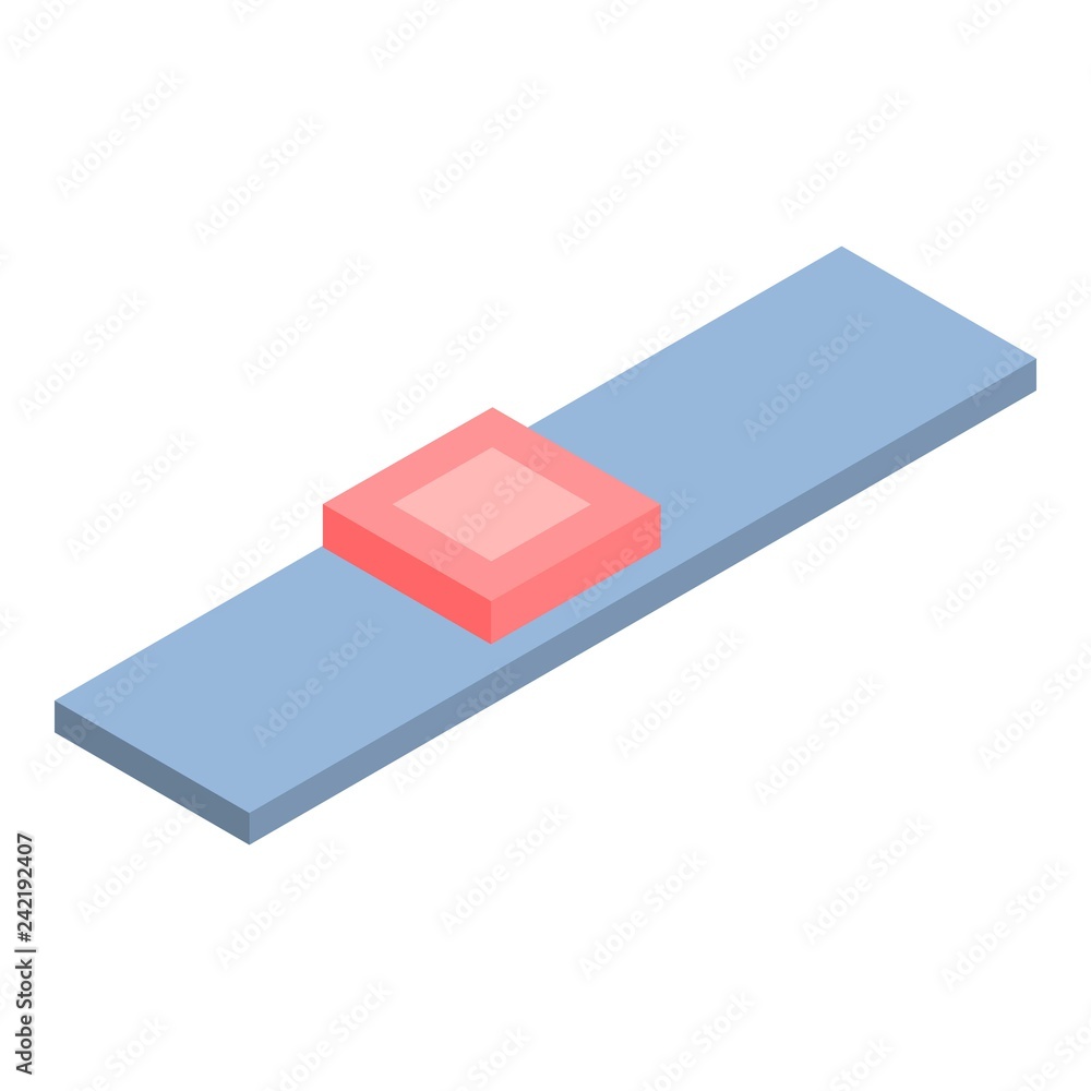Poster bookshelf icon. isometric of bookshelf vector icon for web design isolated on white background