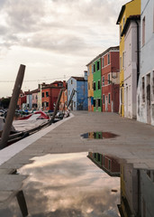 narrow street in old town