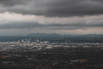 cloudy day over the city