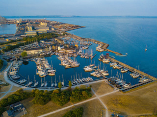 Marselisborg Lystbådehavn Marina - Aarhus, Denmark (Aerial)
