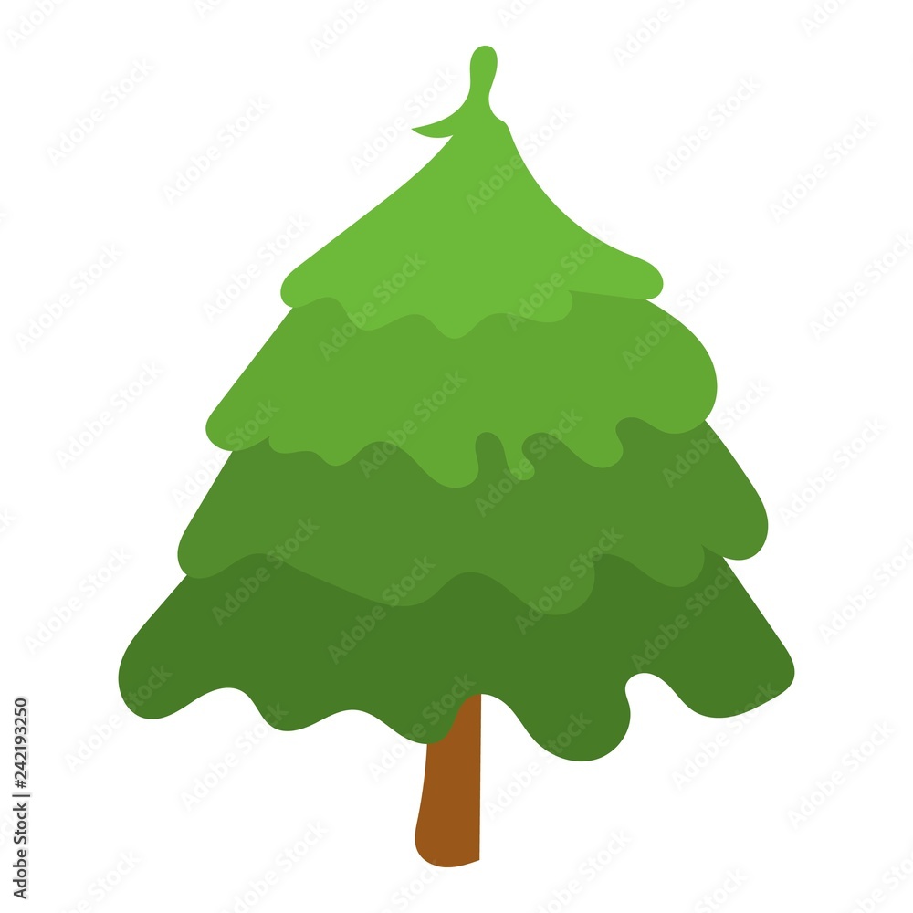 Poster park fir tree icon. isometric of park fir tree vector icon for web design isolated on white backgrou