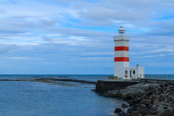 Fototapeta na wymiar The old lighthouse in Gardur