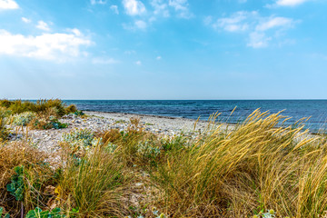 Fototapeta na wymiar Blick auf die Ostsee bei Fehmarn