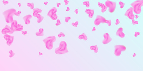 Hearts of confetti for valentines day