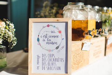 Apéritif des mariés