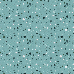 Rustic Terrazzo Seamless Pattern - Abstract Terrazzo design in rustic neutral colors