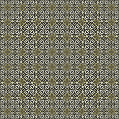  Retro geometric pattern in repeat. Fabric print. Seamless background, mosaic ornament, vintage style.