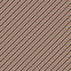 Obraz premium Retro Stripes Seamless Pattern - Diagonal stripes seamless pattern in retro colors of brown and cream for Father's Day