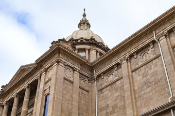 Museum in Barcelona. Gothic facade