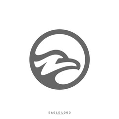Eagle logo design template vector. Head Eagle concept icon