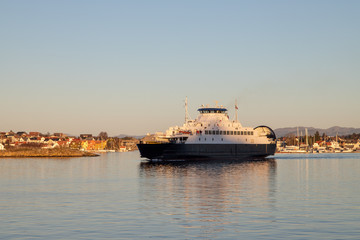 Fototapeta na wymiar a ferry in stavanger