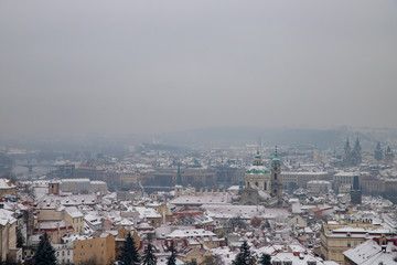 Naklejka premium view to Prague castle