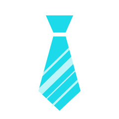 Blue stylish tie vector icon
