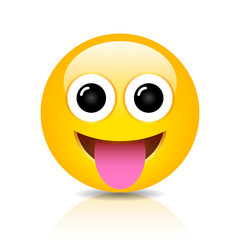 Foolish vector emoji cartoon
