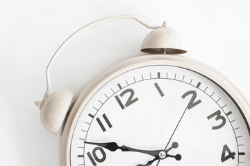 O'clock islolated on white background
