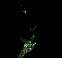 Green white fractal background. Fantasy fractal texture. Digital art. 3D rendering. Computer generated image.