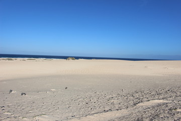 footprints on the beach