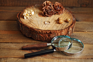 white and shiny gold ring