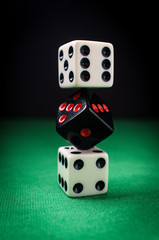 Dice Stack Gambling Concept