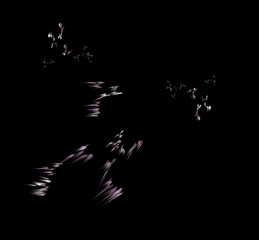 White Purple fractal background. Fantasy fractal texture. Digital art. 3D rendering. Computer generated image.