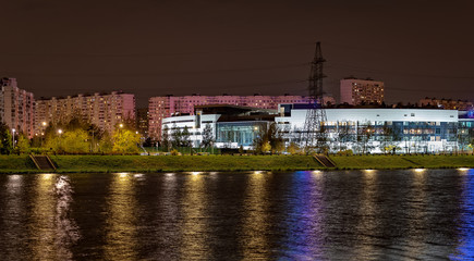 Fototapeta premium night view of moscow russia