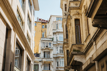 Fototapeta na wymiar House facades in Istanbul, Turkey