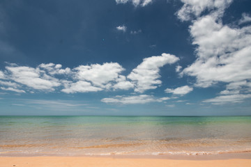 Fototapeta na wymiar Beach in Brazil, Atlantic Ocean, Praia Formosa, Santa Cruz, Aracruz, Espírito Santo
