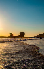 Sunset at El Tunco Beach