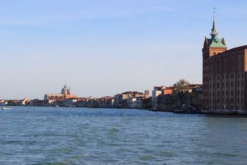 Fototapeta na wymiar view at venice from the canal grande