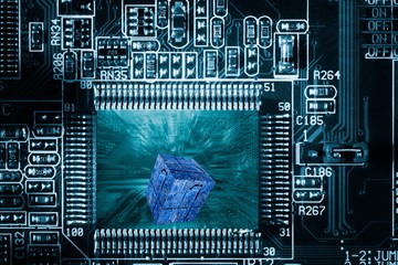 Futuristic circuit board