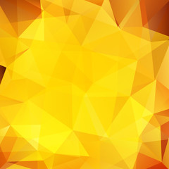 Abstract polygonal vector background. Yellow geometric vector illustration. Creative design template.
