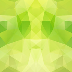 Fototapeta na wymiar Abstract mosaic background. Triangle geometric background. Design elements. Vector illustration. Green color.
