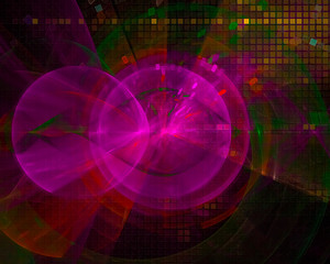 abstract beautiful fractal, fantasy design, party