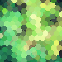 Abstract hexagons vector background. Green geometric vector illustration. Creative design template.