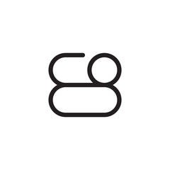 Number Eight logo letter design