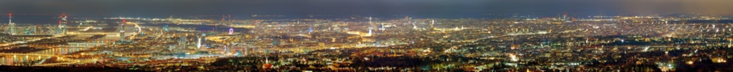 Fototapeta na wymiar Wien Skyline Panorama ganze Stadt