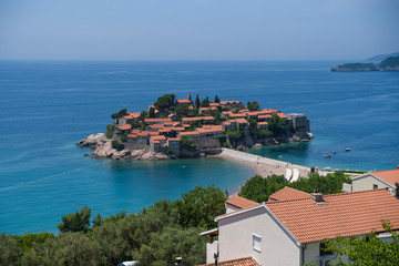 Obraz premium view of the town in montenegro