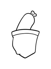 lecker wurst würstchen hunger grillen bbq tasche brusttasche hemd comic cartoon lustig clipart design