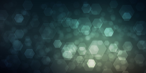 Abstract glowing hexagonal background
