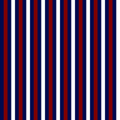 Red, White, and Blue Stripes Seamless Pattern - Vertical red, white, and navy blue stripes seamless pattern