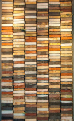 new bricks arranged in a row