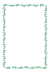 Beautiful frame with seahorses.