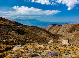 Countryside view at Heraclio region ecosystem on Crete, Greece