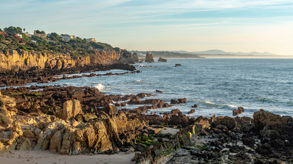 View from Arrifes Beach in Portugal