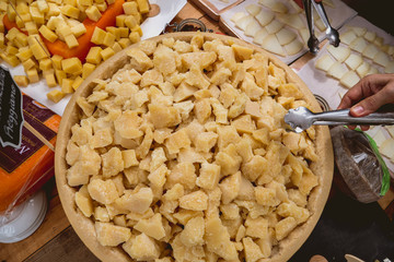 Cheese table for a wedding