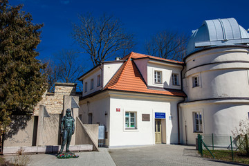 Fototapeta na wymiar The Štefánik Observatory located in Petřín park opened on 1928