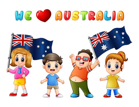 Australia Day National Flag children kids love country