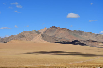 Fototapeta na wymiar China, Tibetan plateau near the village of Yakra in summer