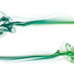 Set of abstract colorful wave smoke